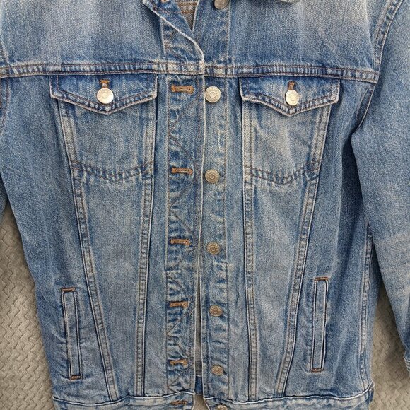 MADEWELL Women's Classic Jean Jacket Denim Size XS Blue Cotton - Picture 4 of 7